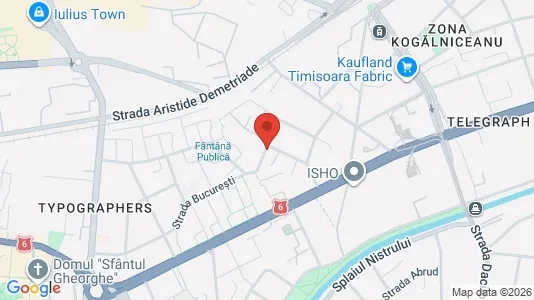 Apartments for rent i Timişoara - kort over placeringen