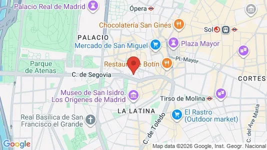 Apartments for rent i Madrid Arganzuela - kort over placeringen