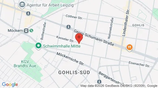 Apartments for rent i Leipzig - kort over placeringen