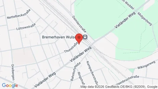 Apartments for rent i Bremerhaven - kort over placeringen