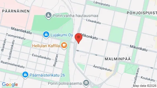 Apartments for rent i Pori - kort over placeringen