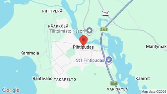 Houses for rent i Pihtipudas - kort over placeringen