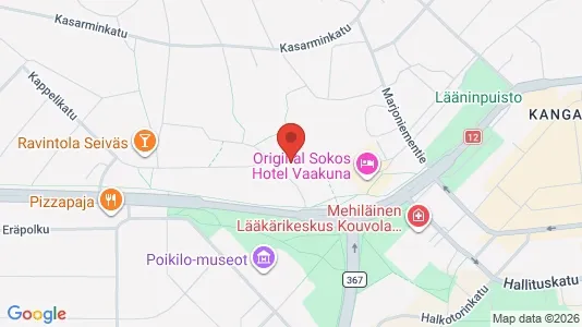 Apartments for rent i Kouvola - kort over placeringen