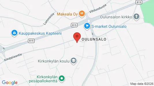 Apartments for rent i Oulu - kort over placeringen