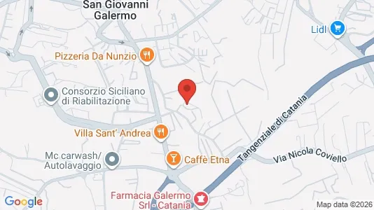 Apartments for rent i Catania - kort over placeringen