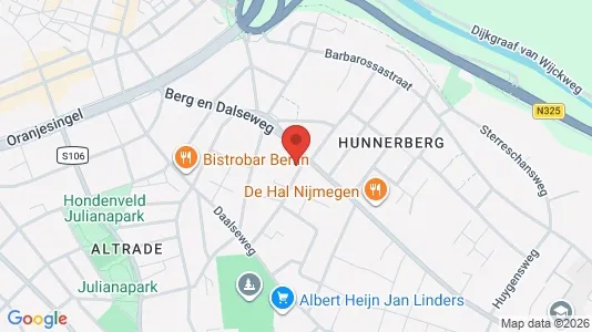 Apartments for rent i Nijmegen - kort over placeringen