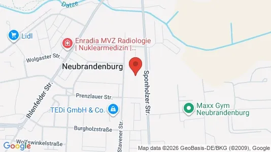 Apartments for rent i Mecklenburgische Seenplatte - kort over placeringen