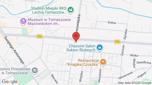 Apartments for rent i Tomaszowski - kort over placeringen