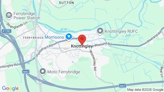 Houses for rent i Knottingley - West Yorkshire - kort over placeringen