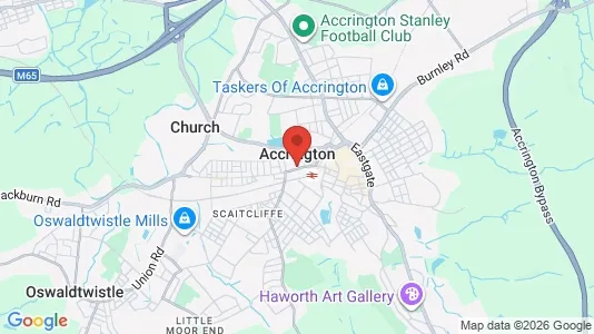 Apartments for rent i Accrington - Lancashire - kort over placeringen