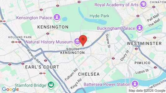 Apartments for rent i London SW7 - kort over placeringen