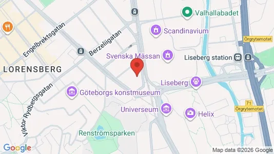 Apartments for rent i Örgryte-Härlanda - kort over placeringen