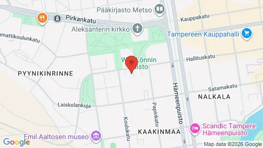 Rooms for rent i Tampere Keskinen - kort over placeringen