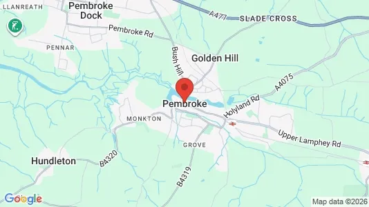 Apartments for rent i Pembroke - Dyfed - kort over placeringen