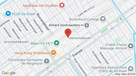 Apartments for rent i Almere - kort over placeringen
