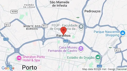 Apartments for rent i Porto Paranhos - kort over placeringen