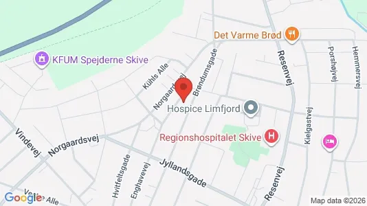Apartments for rent i Skive - kort over placeringen
