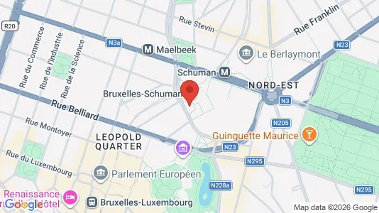 Apartments for rent i Brussels Etterbeek - kort over placeringen