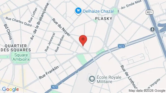Apartments for rent i Brussels Schaarbeek - kort over placeringen