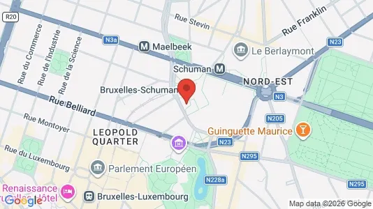 Apartments for rent i Brussels Etterbeek - kort over placeringen