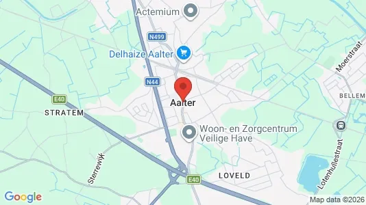 Houses for rent i Aalter - kort over placeringen
