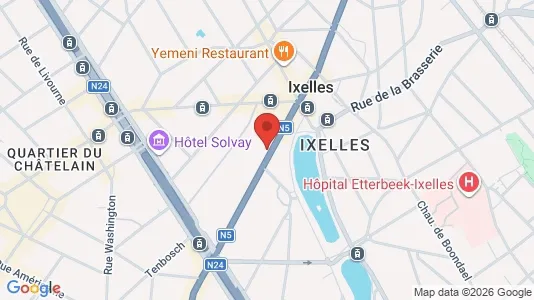 Apartments for rent i Brussels Elsene - kort over placeringen