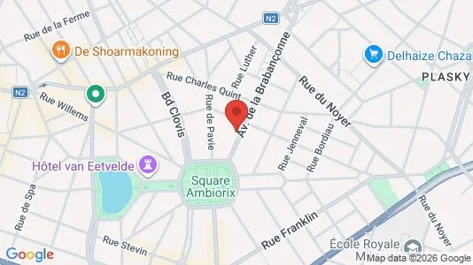Apartments for rent i Brussels Etterbeek - kort over placeringen