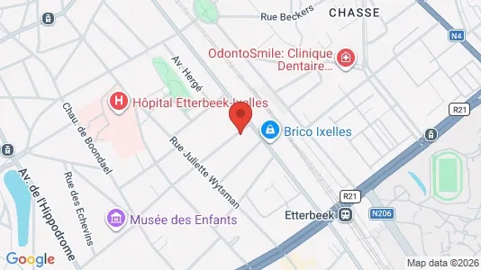 Apartments for rent i Brussels Elsene - kort over placeringen