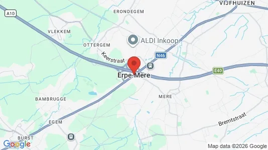 Houses for rent i Erpe-Mere - kort over placeringen