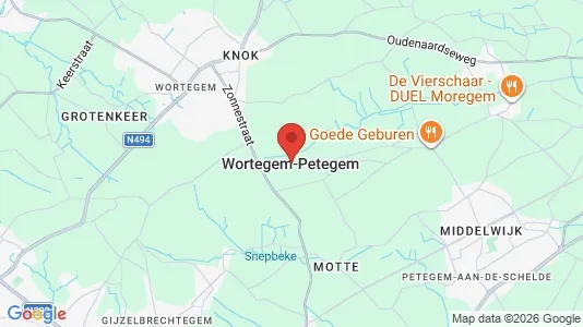 Houses for rent i Wortegem-Petegem - kort over placeringen