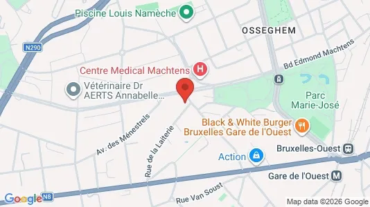 Apartments for rent i Brussels Sint-Jans-Molenbeek - kort over placeringen