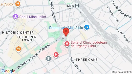 Apartments for rent i Sibiu - kort over placeringen
