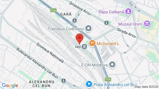 Apartments for rent i Iaşi - kort over placeringen