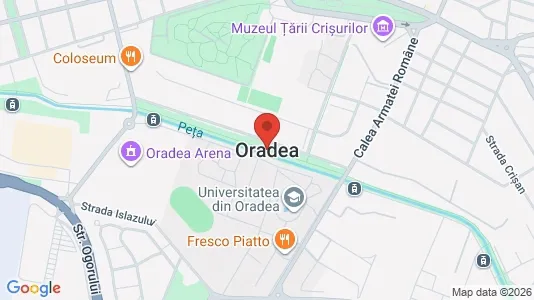 Apartments for rent i Oradea - kort over placeringen