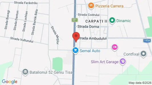 Apartments for rent i Satu Mare - kort over placeringen