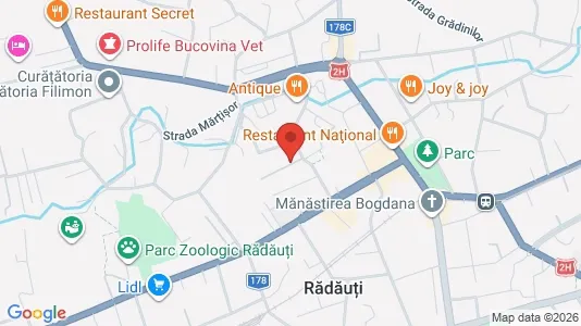 Apartments for rent i Rădăuţi - kort over placeringen