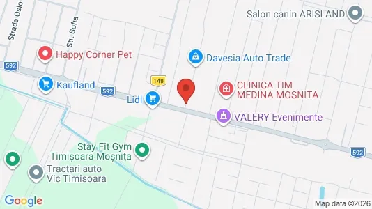Apartments for rent i Timişoara - kort over placeringen