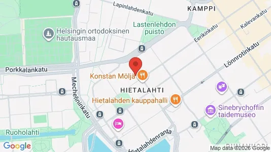 Apartments for rent i Helsinki Eteläinen - kort over placeringen