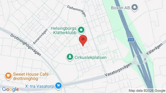 Apartments for rent i Helsingborg - kort over placeringen