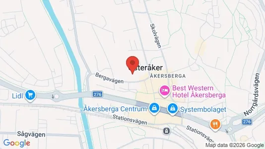 Apartments for rent i Österåker - kort over placeringen