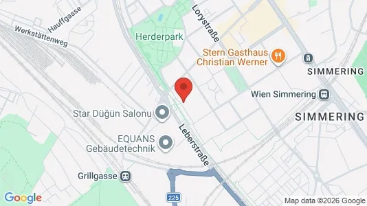 Apartments for rent i Wien Simmering - kort over placeringen