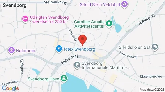Apartments for rent i Svendborg - kort over placeringen