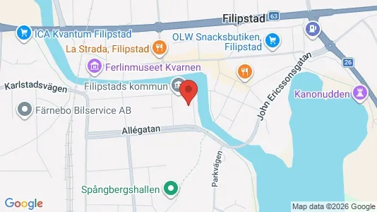 Apartments for rent i Filipstad - kort over placeringen