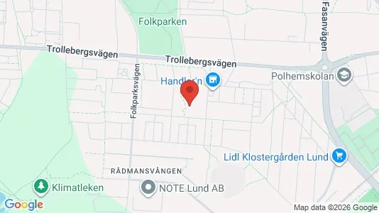 Apartments for rent i Lund - kort over placeringen