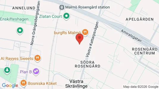 Apartments for rent i Rosengård - kort over placeringen