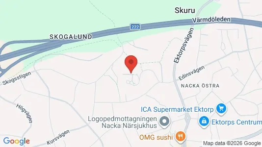 Apartments for rent i Nacka - kort over placeringen