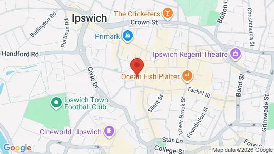 Apartments for rent i Ipswich - Suffolk - kort over placeringen