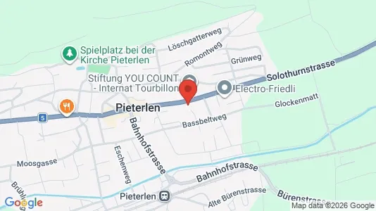 Apartments for rent i Biel - kort over placeringen
