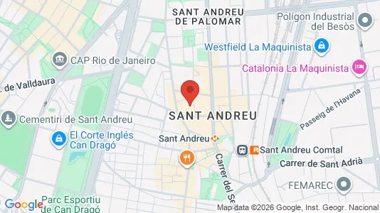 Apartments for rent i Barcelona Sant Andreu - kort over placeringen