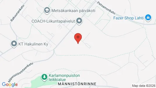 Apartments for rent i Lahti - kort over placeringen